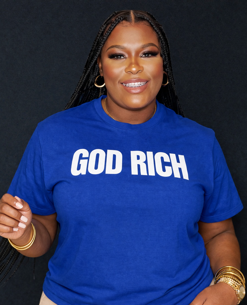 GOD RICH T-SHIRTS (PUFF PRINT)