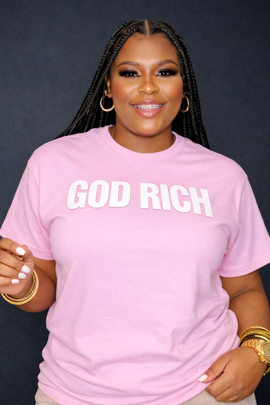 GOD RICH T-SHIRTS (PUFF PRINT)
