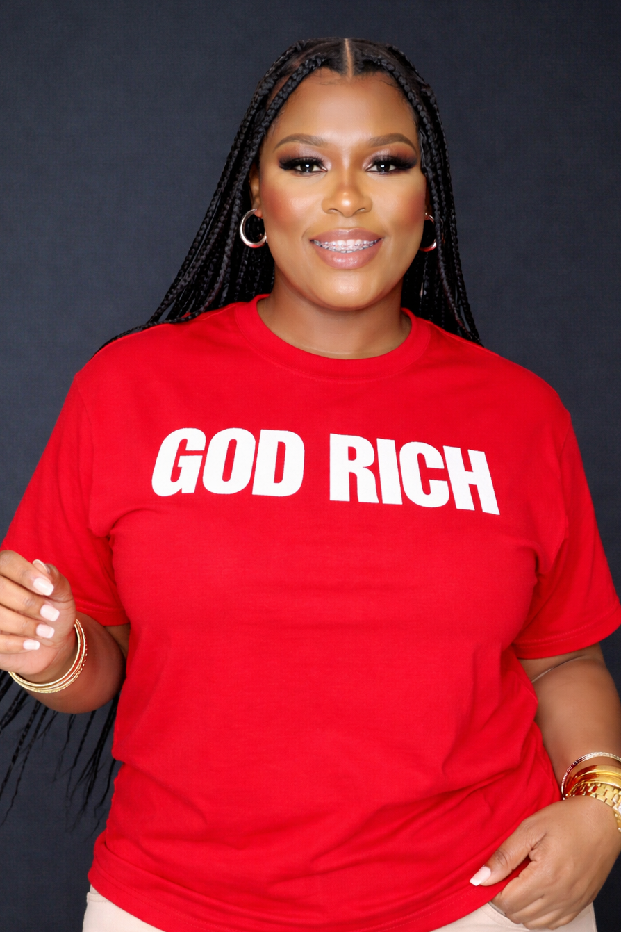 GOD RICH T-SHIRTS (PUFF PRINT)