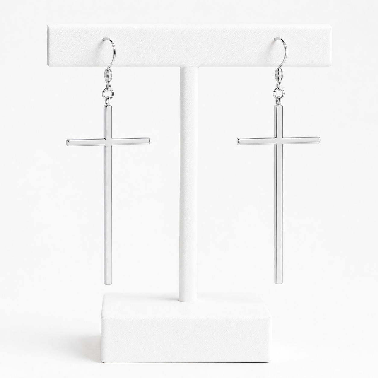 Gold Cross Earrings