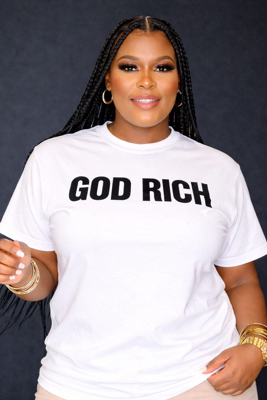 GOD RICH T-SHIRTS (PUFF PRINT)